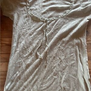 Doen Pointelle Cap Sleeve Top